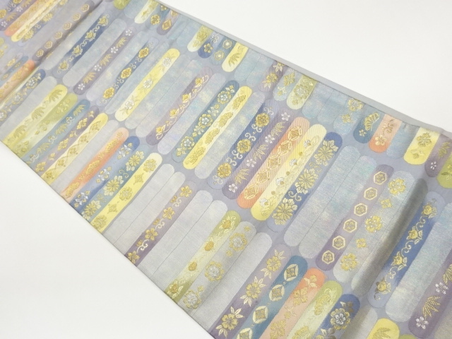 JAPANESE FUKURO OBI / WOVEN CLASSICAL PATTERN